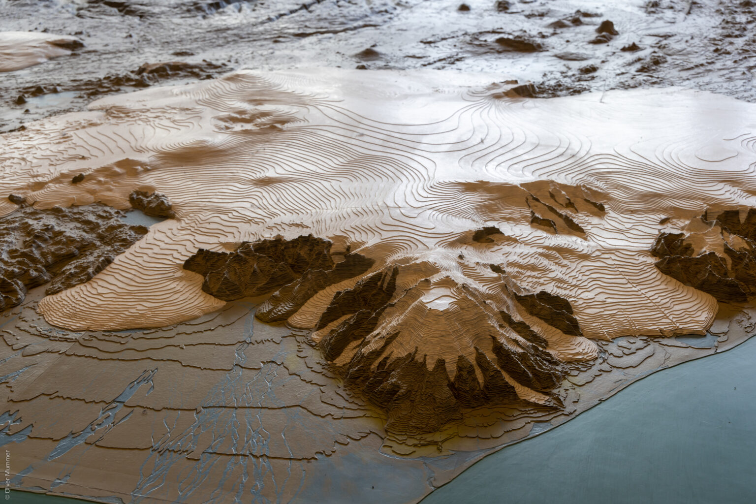 Island-Reliefkarte ● Vatnajökull mit Öræfajökull ● ©2022