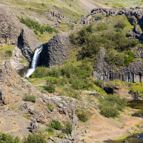 Gjáin ● Blick zum Gjárfoss ● ©2021