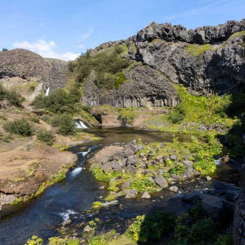 Gjáin ● Blick zum Gjárfoss ● ©2021